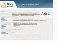 Tablet Screenshot of france.osgiusers.org